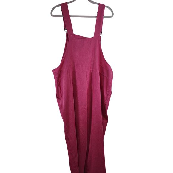 Shein Curve Pink Corduroy Overalls, Size 2XL - Picture 7 of 9